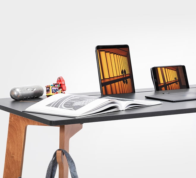 Karya scrivania con organizer e spazio per-min